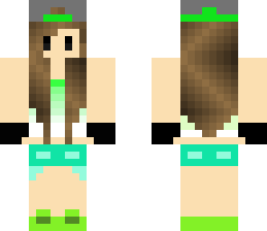 green beach girl