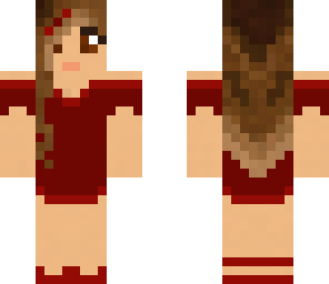 girl with red dress