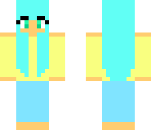 blue haired girl