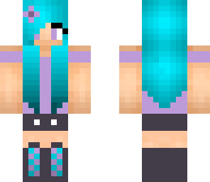 blue and purple girl
