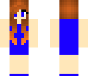 edit of blue girl