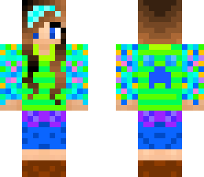 crazy blue girl