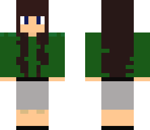 green and grey girl