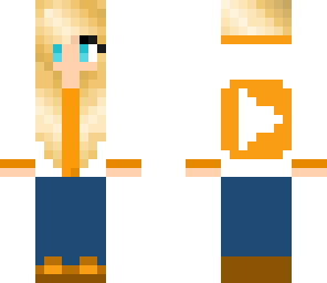 orange youtuber girl