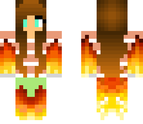 fire girl in lazy clothes