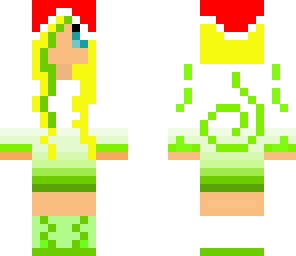 sapling girl with christmas hat