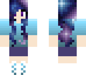 galaxy hair girl