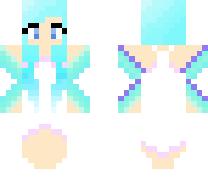 angel girl greenxcyan