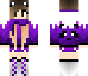 purple christmas girl