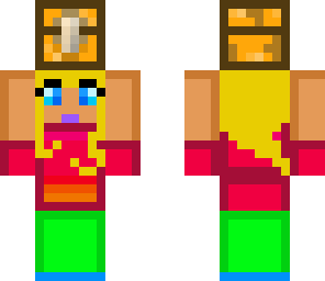 girl holding chest