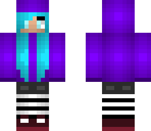 purple hoodie girl