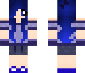 blue girl with headphones