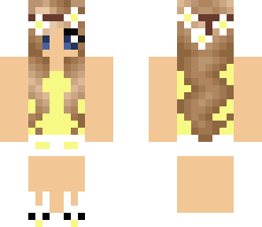 yellow flower girl