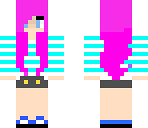 bluo sherted girl