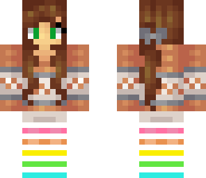 girl with rainbow socks