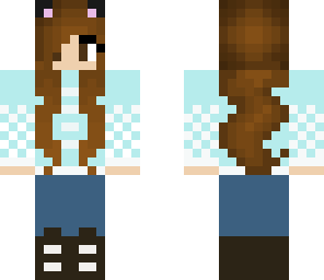winter cat girl