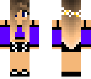 purple pixel girl 