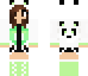 lime green panda