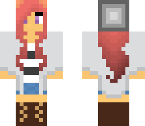 pretty fall girl with red hair