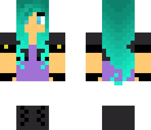 punk girl with bright hair