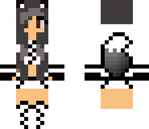 really cute wolf girl skin edited