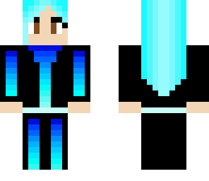 blue rainbow girl