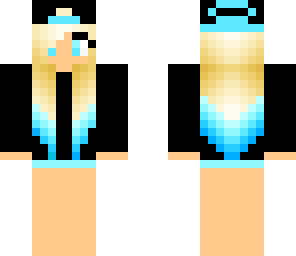 blue blonde tomboy