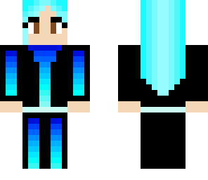 blue rainbow girl