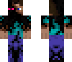 cool half ender and human skin