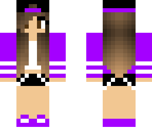 cute purple tomboy girl