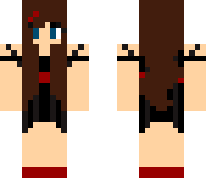 the girl in the black dress