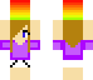 girl holding rainbow block