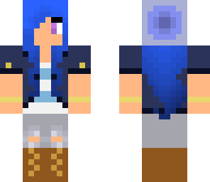 girl with blue hair