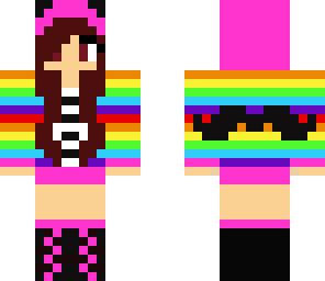 rainbow mushtace girl
