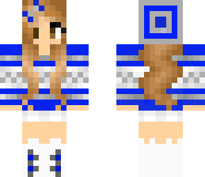 blue winter girl