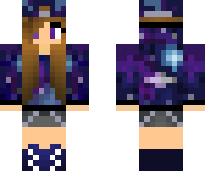 galaxy girl with hat