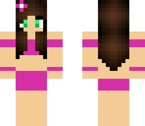 pink bikini girl