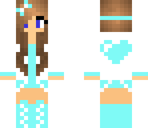 cute blue gamer girl