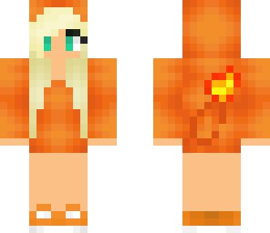 charmander girl - blonde hair version
