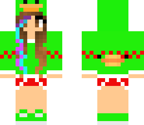 christmas duck girl with hightlights