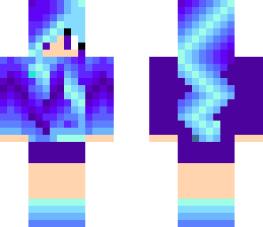 blue static girl