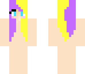 purple and yellow hair template