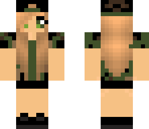 camo girl with short sleves