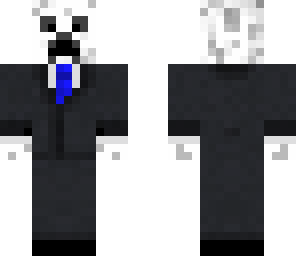 white creeper in a suit