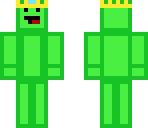 pixel boy green crown