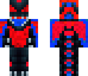 red and blue dragon