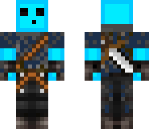 navy blue slime warrior