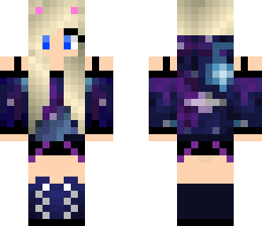 edited blonde galixy girl