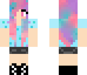 rainbow haired girl