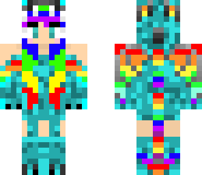 blue rainbow dragon
